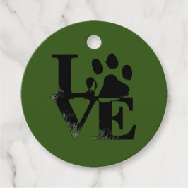 Dog Favor Tags Bedankjes Labels