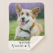 Dog Favoriete Hallo Hardste Vaarwel foto Sherpa Deken (Voorkant)