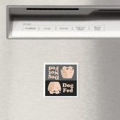 Dog Fed Dog Not Fed Meal Times Magneet (Insitu (Vaatwasser))