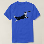 Dog Fetch Frisbee Border Collie T-shirt (Design voorkant)