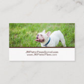 Dog Field Hire Puppy Park Visitekaartje (Achterkant)