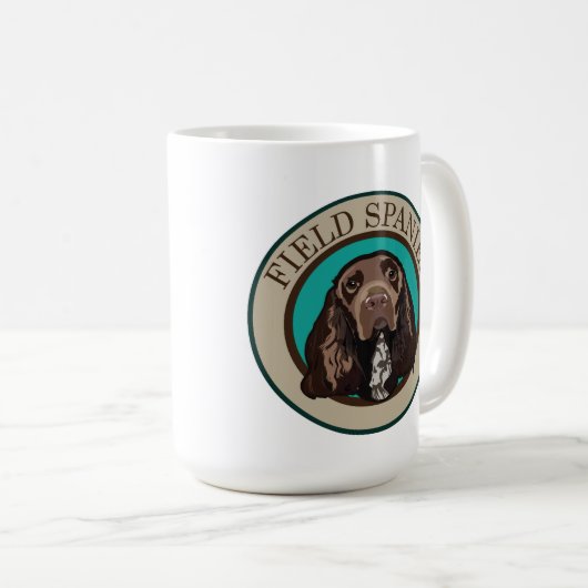 Dog Field Spaniel Koffiemok (Voorkant rechts)
