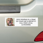 DOG FIGHTING IS EEN misdaadbumpersticker Bumpersticker (Op auto)