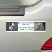 DOG FIGHTING IS SICK BUMPERSTICKER (Op auto)