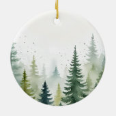 Dog First Christmas Pet Puppy Photo Personalized  Keramisch Ornament (Achterkant)