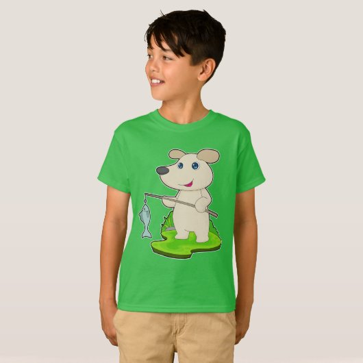 Dog Fisher Gevist staaf Gevist T-shirt (Voorkant volledig)