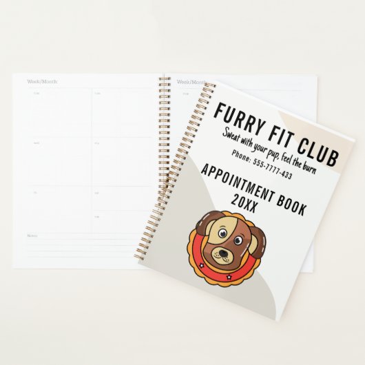 Dog Fitness & oefening Bedrijfs Benoeming Planner (Display)