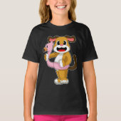 Dog Flamingo T-shirt (Voorkant)