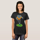 Dog Football player American football T-shirt (Voorkant volledig)