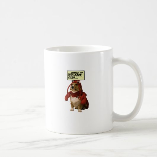 Dog Fort T-shirt Koffiemok (Rechts)