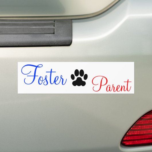Dog Foster Parent Bumpersticker (Op auto)