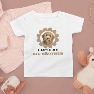 Dog Foto Gift for Kids Big Brother Sister Pet Bab