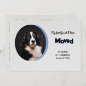 Dog Foto Moving Announcement Aankondiging (Voorkant / Achterkant)