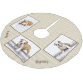 Dog Foto  Stijlvolle kerstfeestdag Kerstboom Rok (Gekanteld)