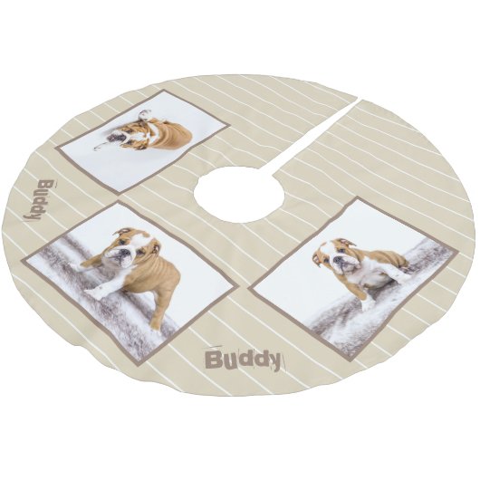 Dog Foto  Stijlvolle kerstfeestdag Kerstboom Rok (Gekanteld)