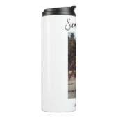 Dog Foto Super Mam - hartafdruk Koffie-Mok Thermosbeker (Gedraaid links)