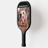 Dog Foto Super Mam Heart Paw Print Pickleball Paddle (Links)
