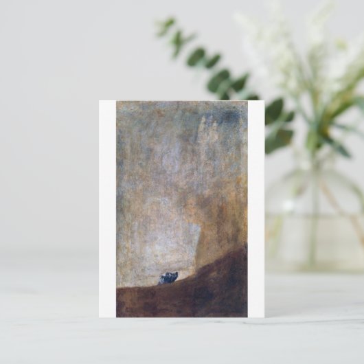 Dog, Francisco Goya Briefkaart (Staand voorkant)