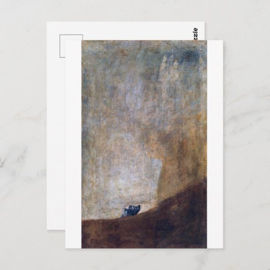 Dog, Francisco Goya Briefkaart (Voorkant / Achterkant)
