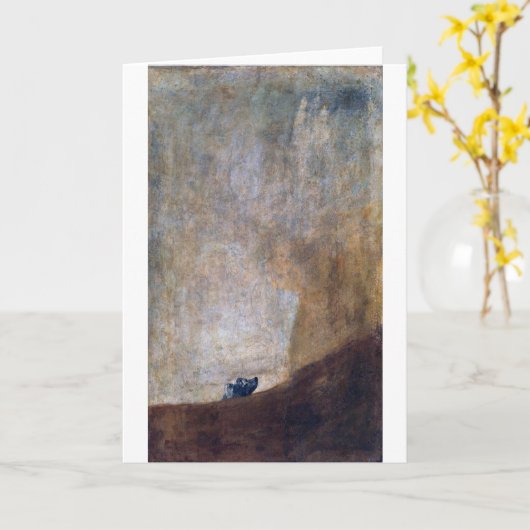 Dog, Francisco Goya Kaart (Gele Bloem)