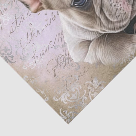 Dog French Bulldog Dogs Cute Couple Tissuepapier (Detail)