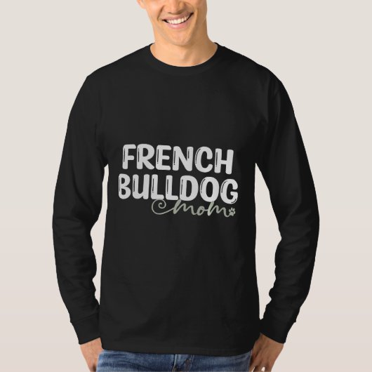 Dog French Bulldog mama T-shirt (Voorkant)