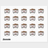 Dog friend ronde sticker (Vel)