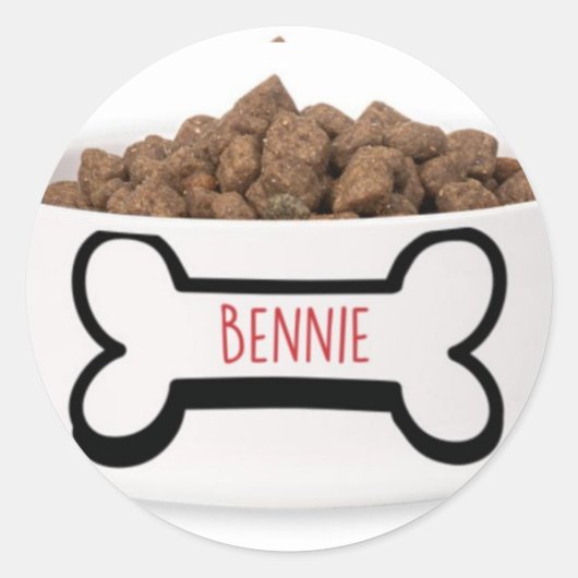 Dog friend ronde sticker (Voorkant)