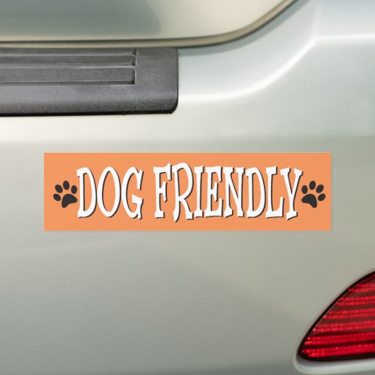 Dog Friendly Bumpersticker (Op auto)