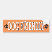 Dog Friendly Bumpersticker (Voorkant)