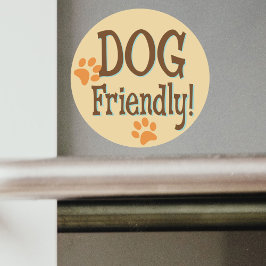 Dog Friendly Ronde Sticker