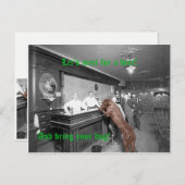 Dog Friendly Saloon Tavern Bar 1900 Foto Briefkaart (Voorkant / Achterkant)