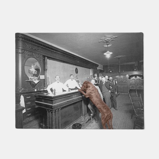Dog Friendly Saloon Tavern Bar 1900 Foto Deurmat (Voorkant)