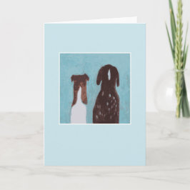 Dog Friends - blauw Kaart
