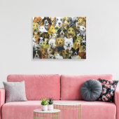Dog Friends Canvas Afdruk (Insitu (Woonkamer))