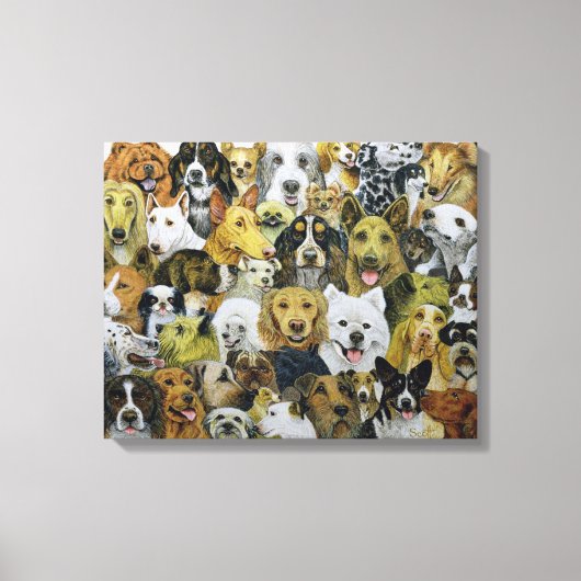 Dog Friends Canvas Afdruk (Voorkant)