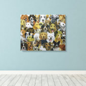 Dog Friends Canvas Afdruk (Insitu (Houten vloer))