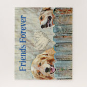 Dog Friends for ever Sweet Heart Puzzle Legpuzzel (Verticaal)