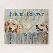 Dog Friends for ever Sweet Heart Puzzle Legpuzzel (Horizontaal)