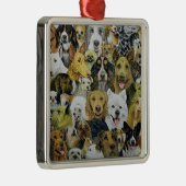 Dog Friends Metalen Ornament (Rechts)