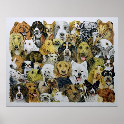 Dog Friends Poster (Voorkant)