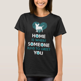 Dog Funny Home is met honden T-shirt