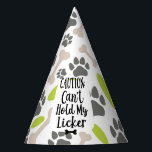 Dog Funny Quote Birthday Pawty Feesthoedjes<br><div class="desc">Dames en heren, en vage vrienden van alle leeftijden, verzamelen zich rond omdat ik iets heb dat ik met jullie moet delen. Het is tijd om een verjaardagsfeest voor je hond te werpen, en wat een betere manier om te vieren dan met een stijlvol en compagnant pet! Introductie van het...</div>