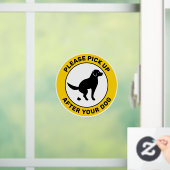 Dog gaat goed - Neem een ophaaltje na uw hond Raamsticker (Huis)