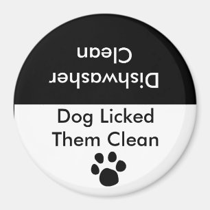 Dog gaf ze schoon magneet