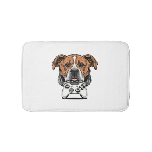 Dog Gamer - Videospel Badmat (Voorkant)