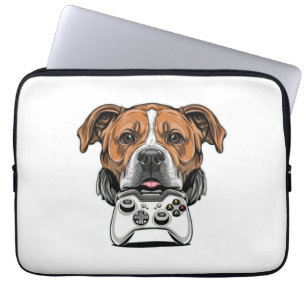 Dog Gamer - Videospel Laptop Sleeve
