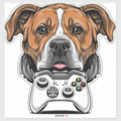 Dog Gamer - Videospel Sticker (Vel)