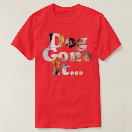 Dog geeft het. t-shirt (Design voorkant)