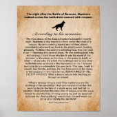 Dog geïnspireerd Napoleon na de slag om Bassano Poster (Voorkant)